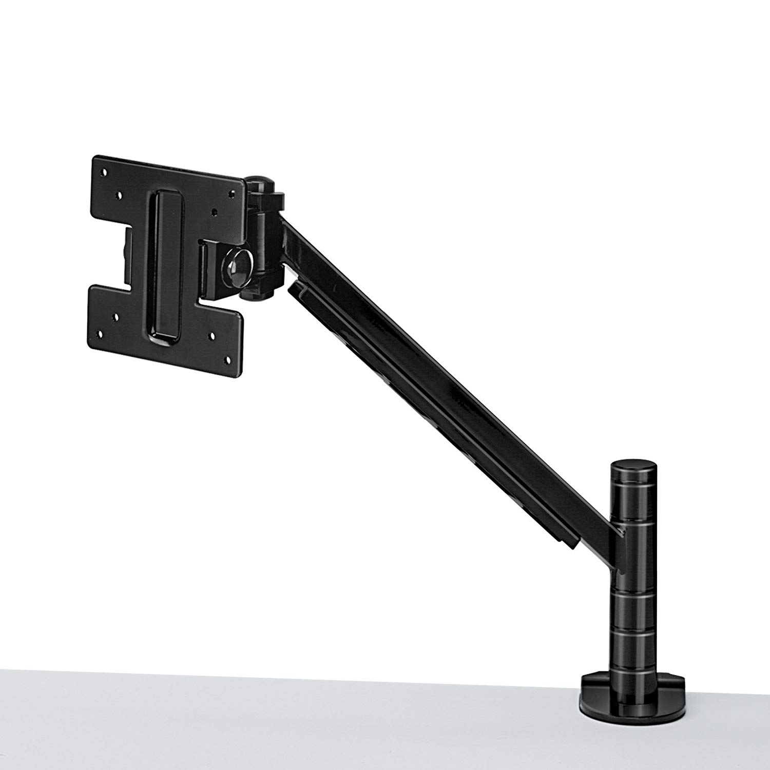 Fellowes Smart Suites Single Monitor Arm, Ergonomic VESA Compliant Adjustable Monitor Stand with Tilt, Swivel