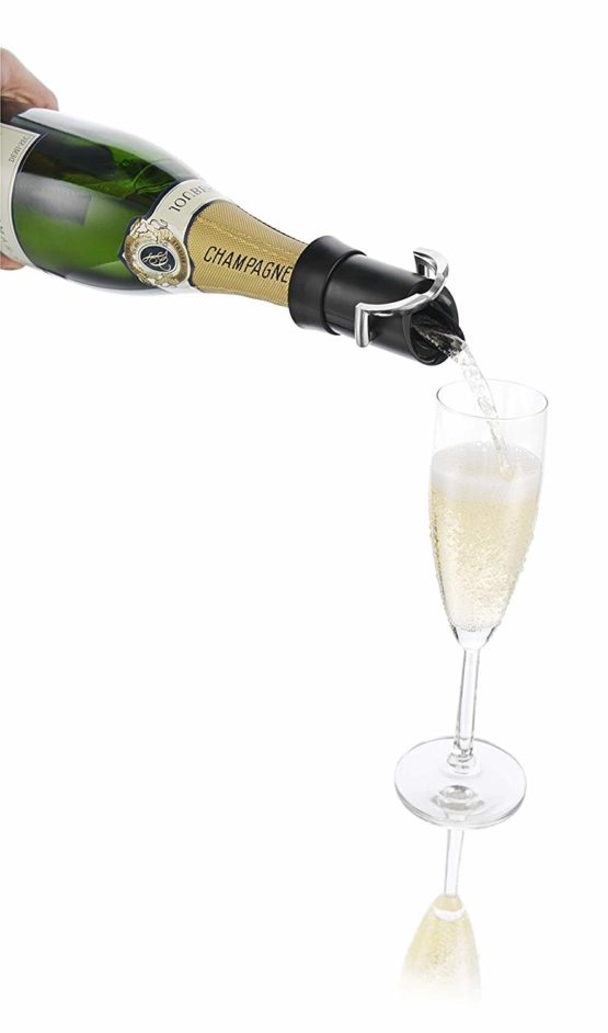 Vacu Vin Champagne Saver- Stopper & Pourer, Black, 2.08 oz. - Image 3