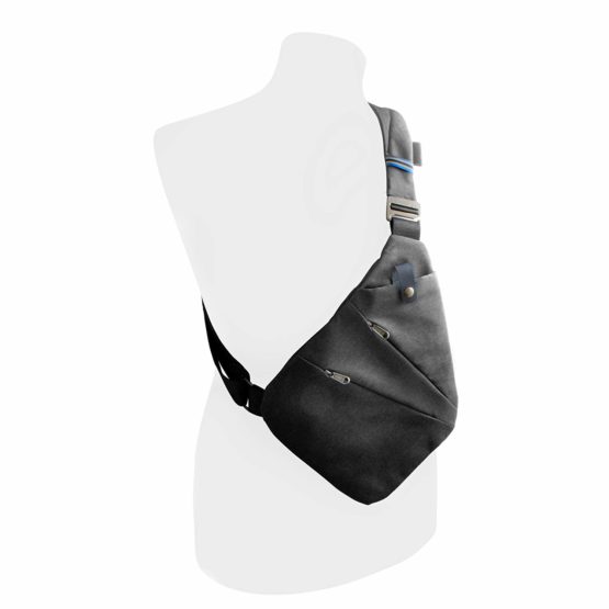 SYSTEM-S Unisex – Adults Left Handed Forearm Bag Shoulder Bag Security Bag Holster Shoulder Bag Chest Pocket for Right Handed Tablet PC and Much More Black 0 - Image 2