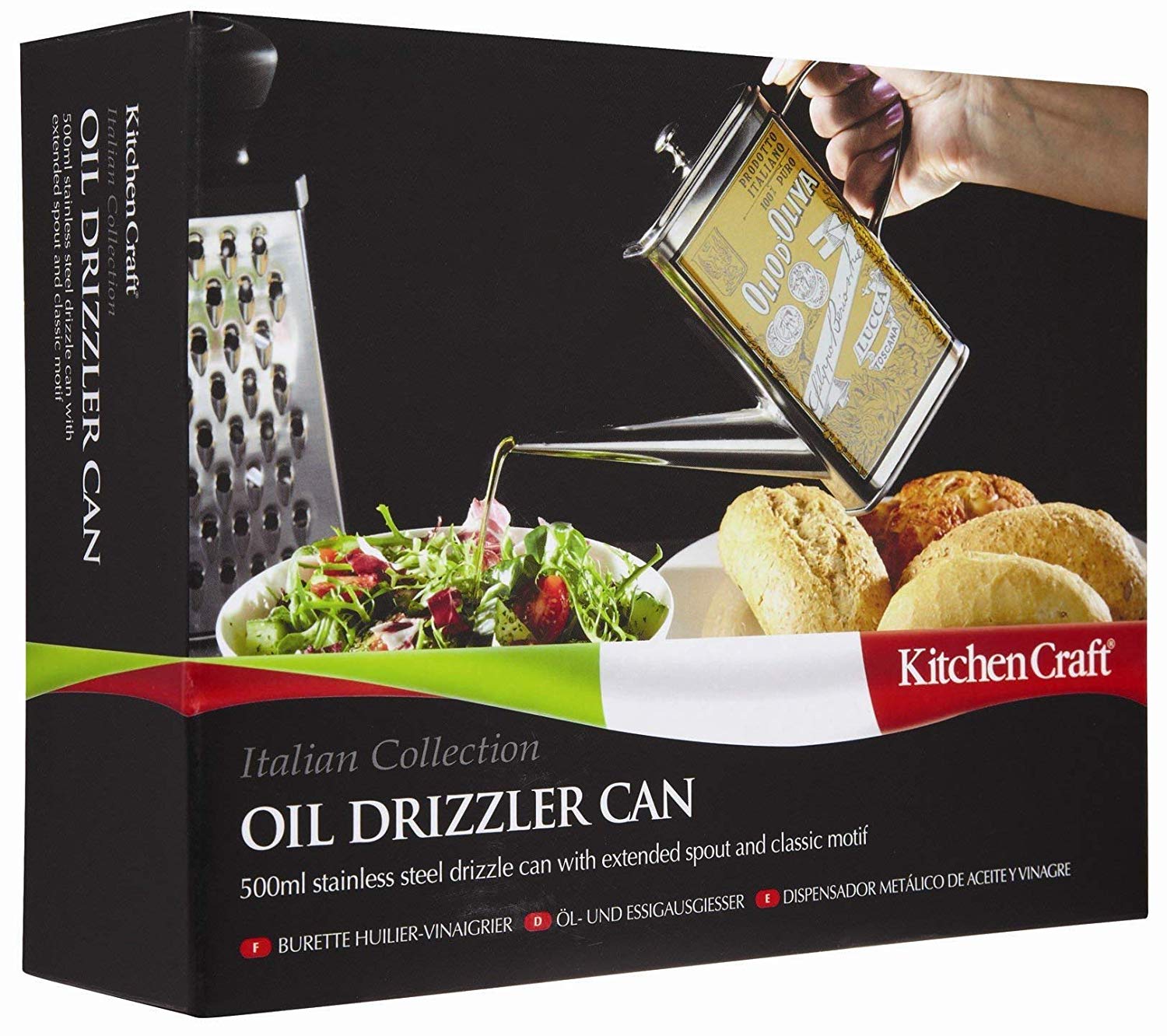 KitchenCraft Olive Oil Drizzler Can, 500ml - Image 4