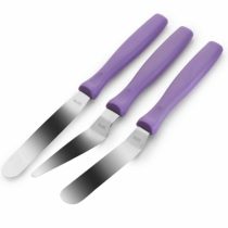 IBILI Set 3 Mini Spatulas, Stainless Steel, Metallic, 10 x 30 x 2 cm