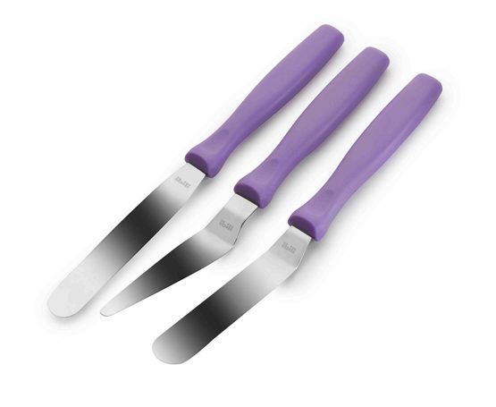 IBILI Set 3 Mini Spatulas, Stainless Steel, Metallic, 10 x 30 x 2 cm