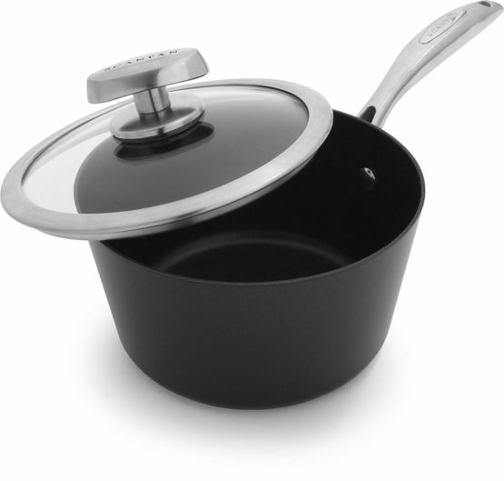 Scanpan PRO IQ Nonstick Covered Saucepan, 2 quart, Black