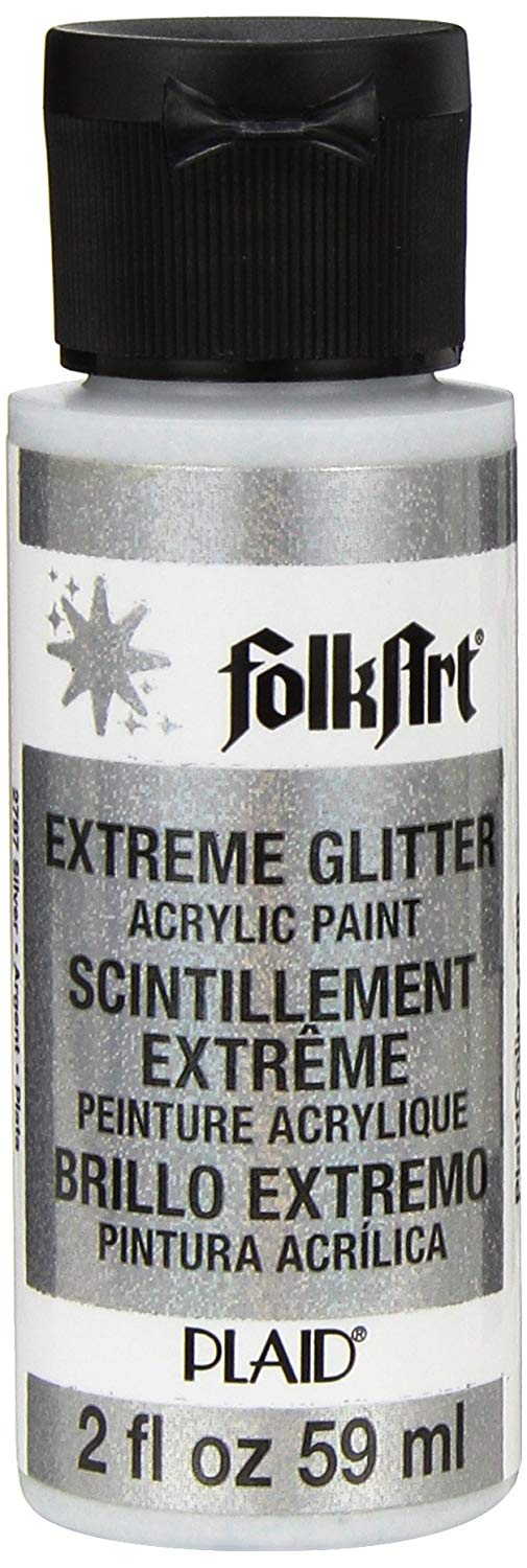 Plaid Acrylic Paint, Silver, 59.1 ml (Pack of 1), 59 ml (Pack of 1)