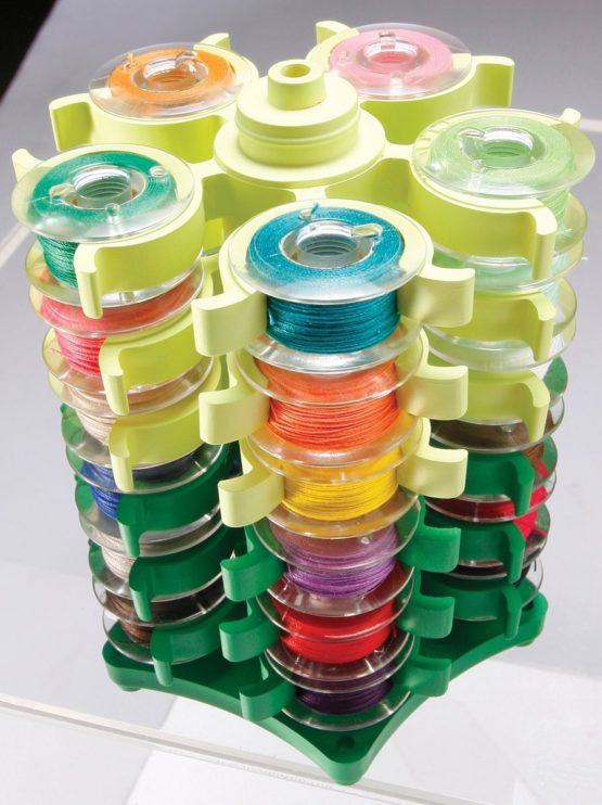 clover Stack n Store Bobbin Tower, Elastomer, Green, 1 - Image 2
