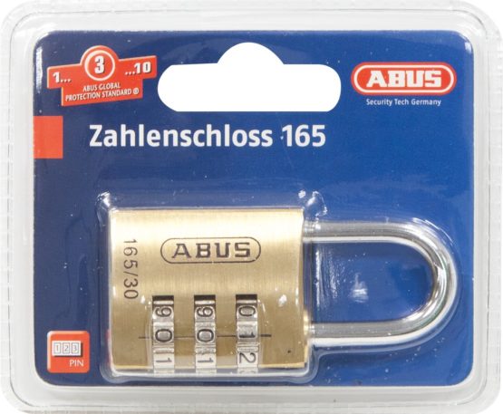 ABUS 20131 Brass Combination Lock 165/30SB, Size: 30 mm - Image 3