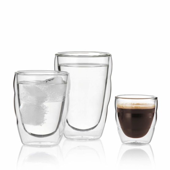 BODUM 10485-10 PILATUS Glass Set (Double-Walled, Isolated, Dishwasher Safe, 0.35 L/12 oz) - Pack of 2, Transparent - Image 3