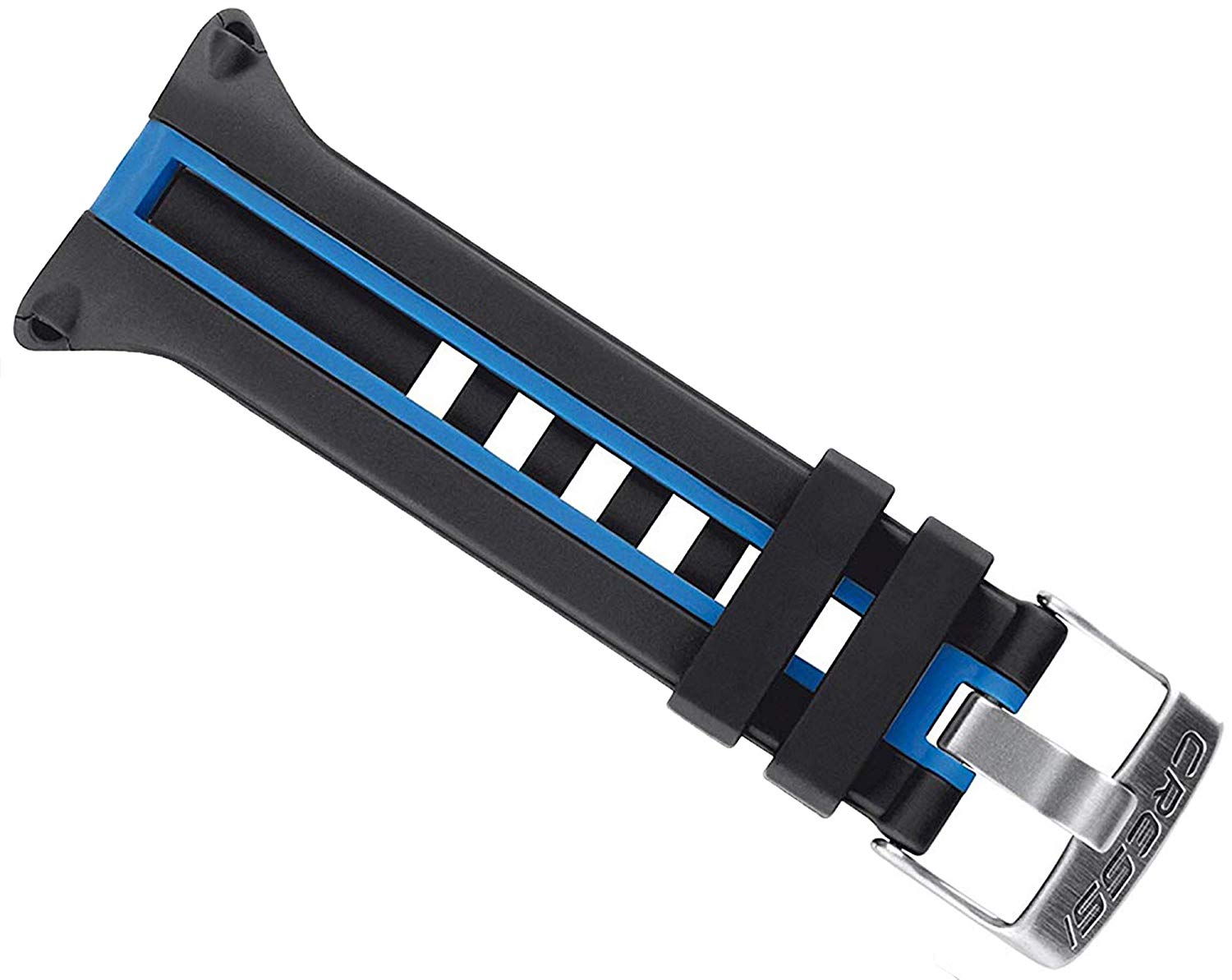Cressi Strap for Leonardo Scuba Diving Computer Italian Quality Since 1946, Black / Blue, standard size - Image 3