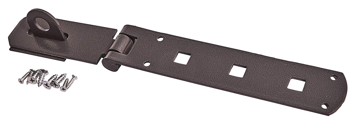 Amtech T2250 350mm (14") x 50mm (2") hasp and Staple, Black - Image 2
