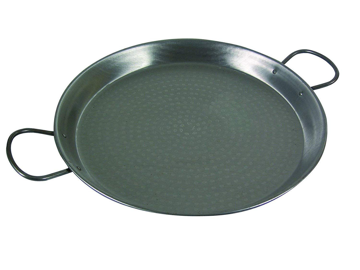 Vaello La Valenciana Polished Steel Valencian Paella Pan, 36 Cm, Silver