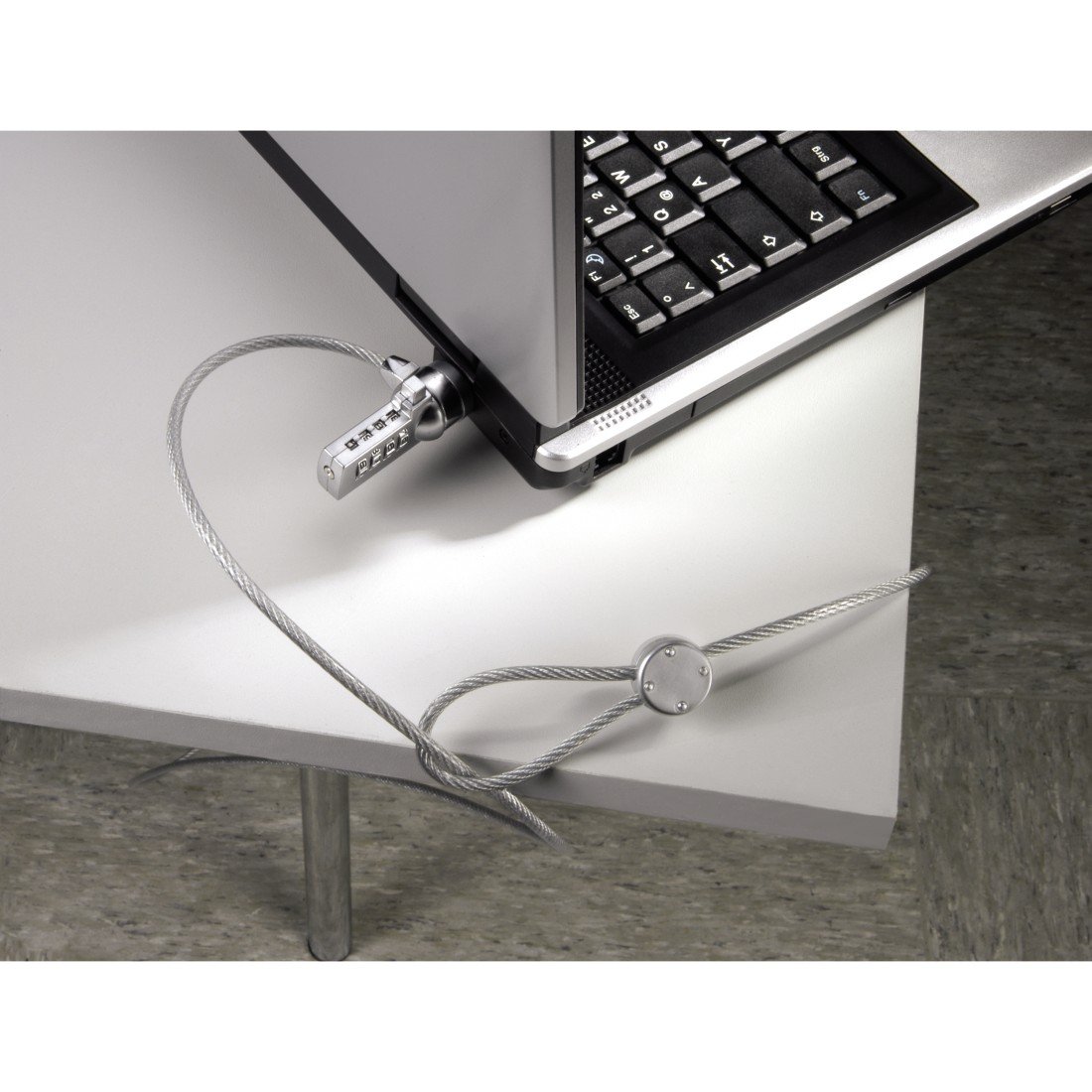 Hama "Anti-theft" Device with 4 Codes for all Laptops For Security port Silver, 180 cm - Image 2