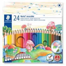 STAEDTLER 144 50NC24 Noris Club Erasable Colouring Pencils - Assorted Colours, Pack of 24