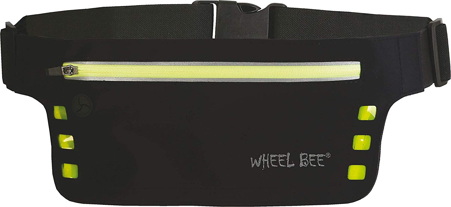 Schildkröt Fun Sports Wheel-Bee Sacoche, Banane De Sport Led Night Runner, Sacoche Avec Lumières Intégrées, 950016 Key Case