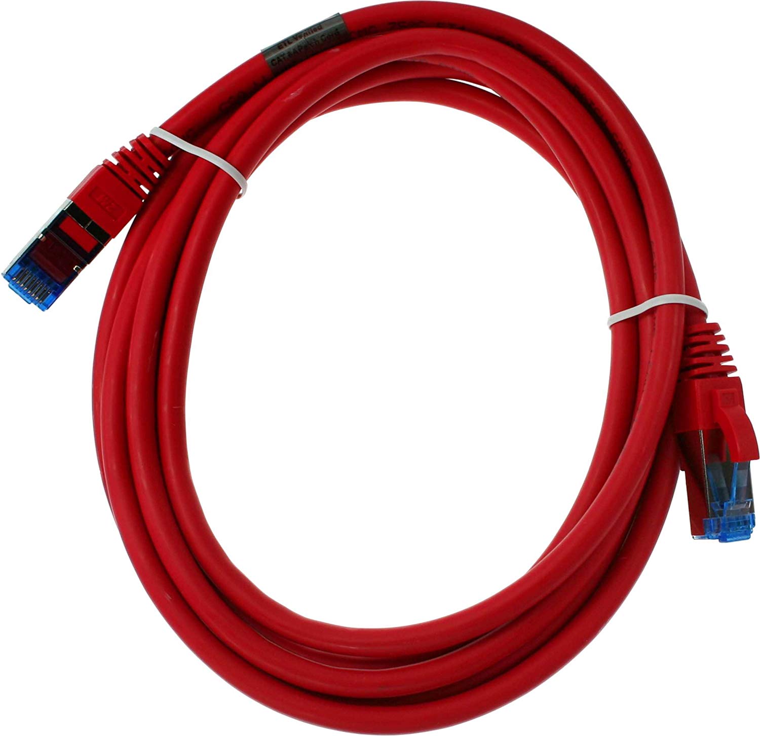 InLine 76802R Patch Cable/S/FTP (PiMf) / 500 MHz/Category 6A / 2m / Red - Image 2