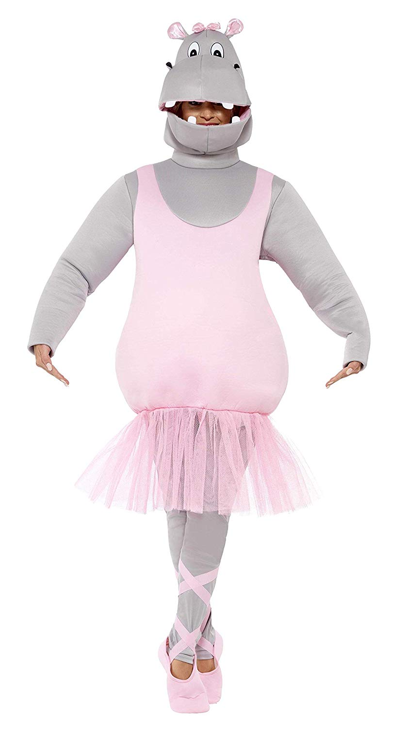 Smiffy’s 43393 – Ballerina Hippo Costume with Top Trousers Hat and Shoe ...