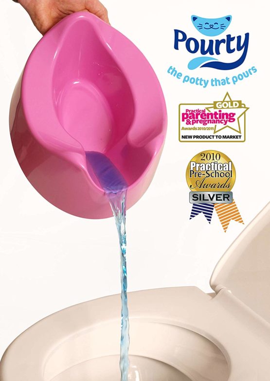 Pourty Easy-to-Pour Potty, Pink - Image 3