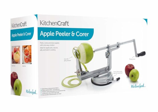 KitchenCraft KCPEELCORE Apple Corer / Potato Peeler Machine in Gift Box, Metal, 13 x 31 x 13 cm - Image 2