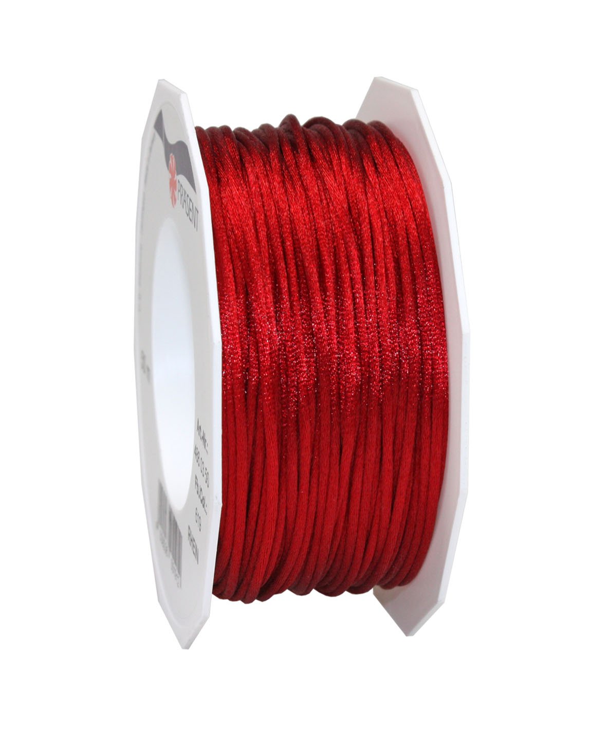 C.E. Pattberg RHEIN Cord Ribbon, bordeaux, 50 m Braided Cord for Wrapping Gifts Parcels, And Presents, 3 mm Width