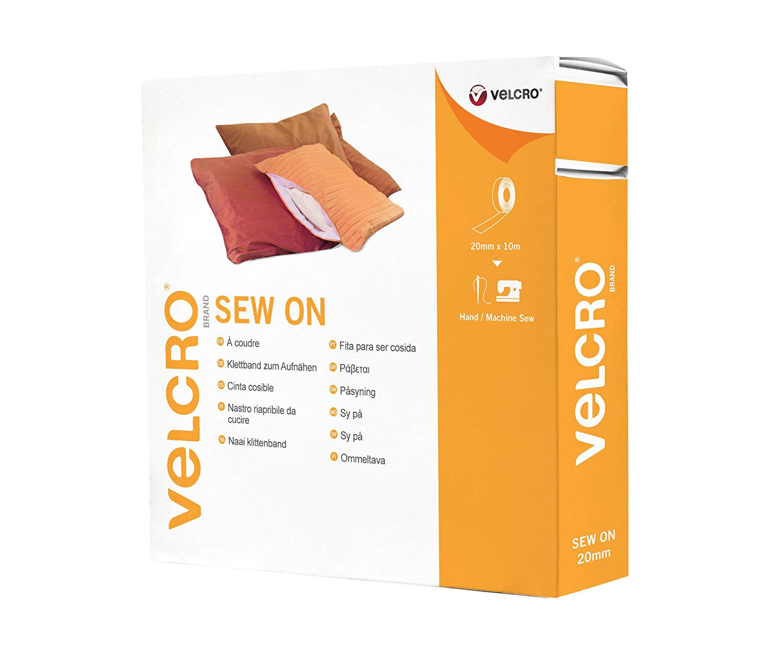 VELCRO Brand, White, 20mm x 10m