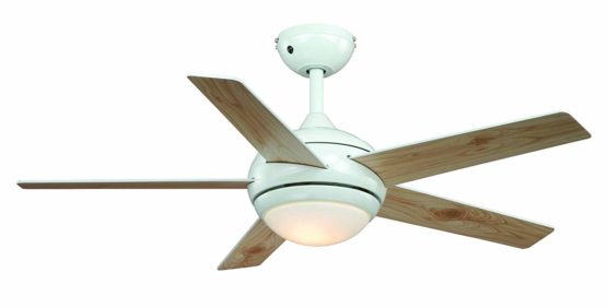 AireRyder Ceiling Fan Fresco Nickel with Light and Remote Control 44” 112cm Blades in Silver and Pine