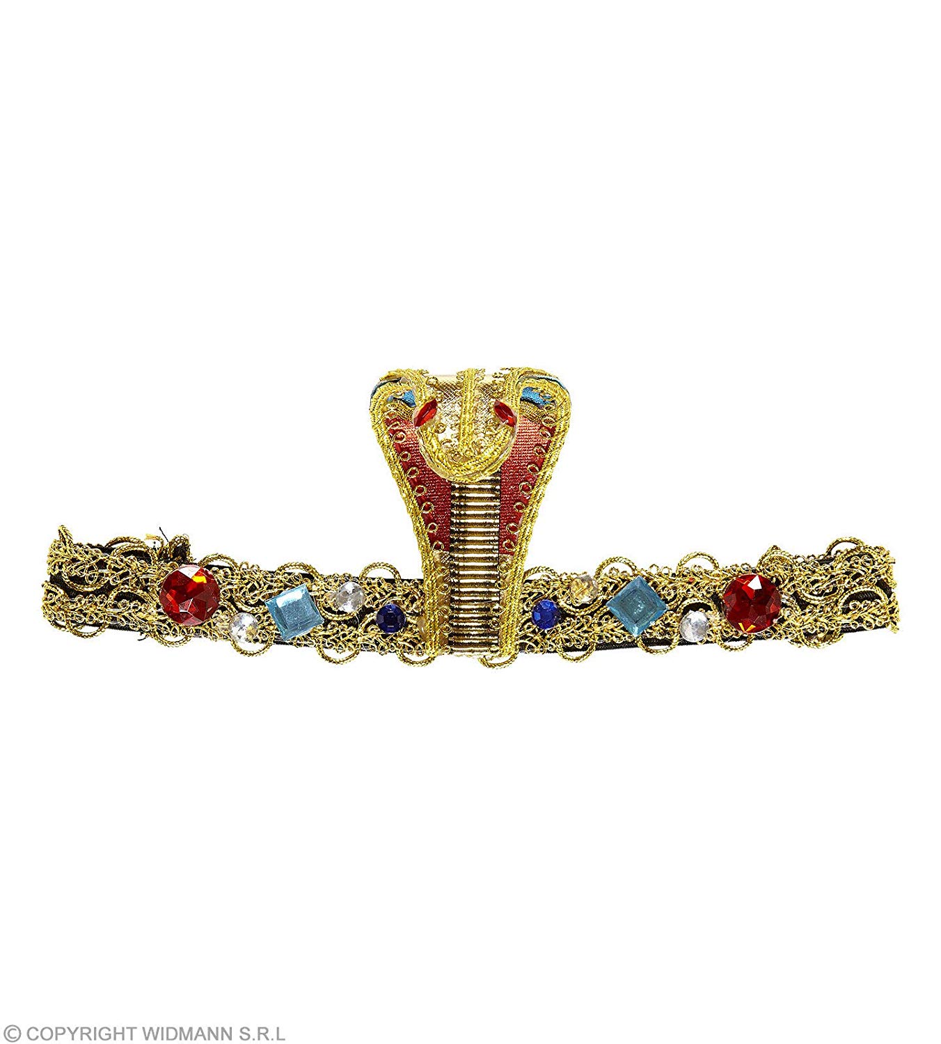 W WIDMANN MILANO Party Fashion Widmann wdm05906 Costume for adults Head Band Egyptian Snake with G ? Multicoloured, One Size