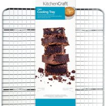 KitchenCraft Cake Cooling Rack / Trivet with Chrome-Plated Finish, Square, 25.5cm