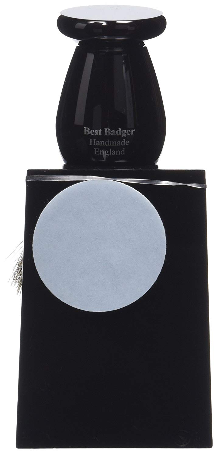 Edwin Jagger Best Badger Shaving Brush with Drip Stand - Small, Imitation Ebony - Image 2