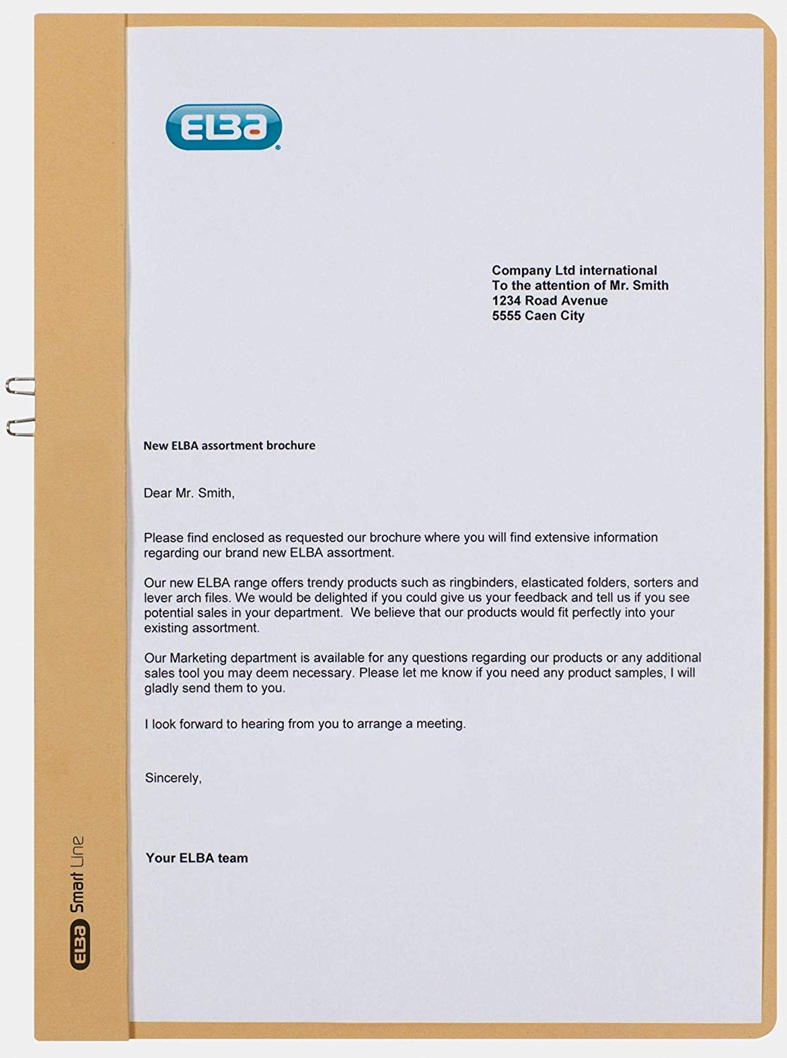 Elba 36450CH Manila Folder for Approximately 10 DIN A4 Pages 250 GSM Manila Cardboard Set of 50 Chamois - Image 3