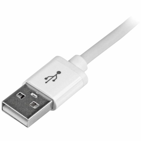 StarTech USBLT2MW USB to Lightning Cable - Apple MFi Certified - Long - 2 m (6 ft.) - White - Image 4