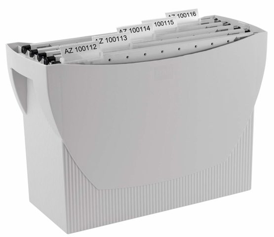 HAN 1900-11, SWING Suspension file box. The mobile office. Innovative design for 20 suspension files, integrated holder, light-grey - Image 2