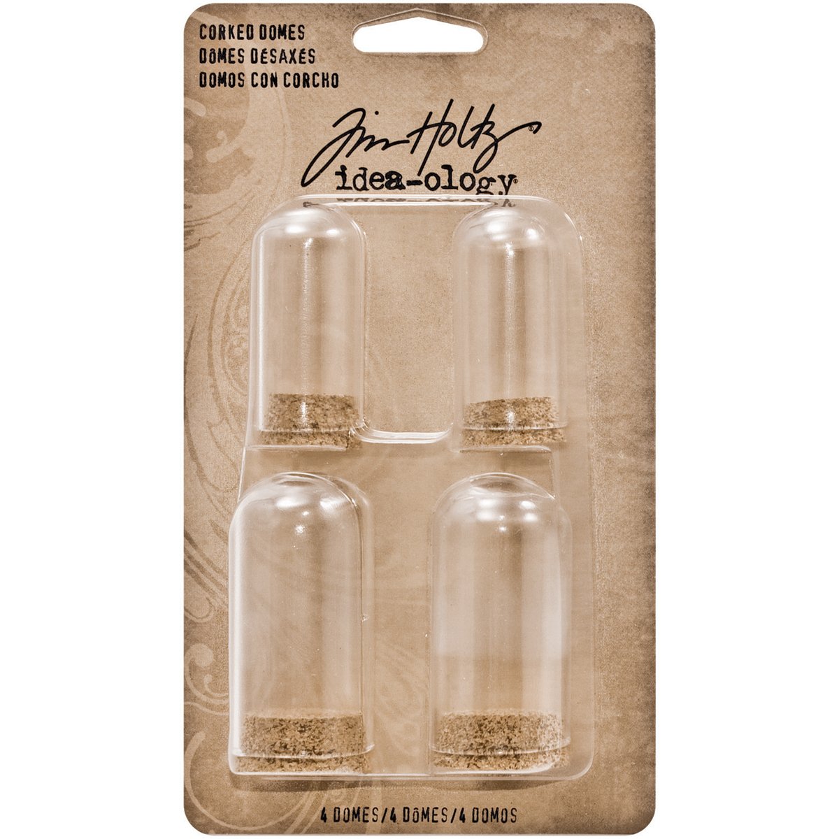 Tim Holtz idea-ology Corked Domes, Multi-colour, Small