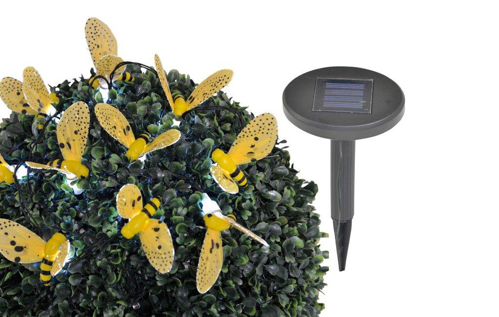 Naeve Leuchten 5123003 Solar LED Light Rope Bee Design Set of 10 10x White LED Including 1x AA NiMH 1.2 V 400 - Image 3