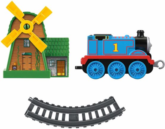 Thomas and Friends GFF09 Track Master Push Along Thomas and the Windmill Metal Train Engine Playset - Image 2