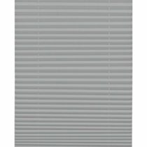 GARDINIA Pleated Blind for Clamping, Opaque Folding Blind, Mounting Kit Included, EASYFIX Pleated Blind with Two Operating Rails, Slate, 40 x 130 cm (WxH)