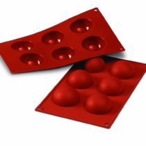 Silikomart Silicone Mould Semi-Sphere, Large, 60 mm, Terracotta, L