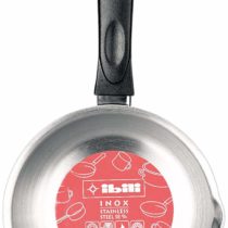 IBILI Saucepan Clásica Belly Shape 18 cm of Stainless Steel/Plastic, Silver/Black