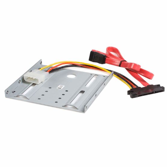 StarTech SSD Mounting Bracket - Solid Metal - 2.5in to 3.5 Hard Drive Adapter - SSD Bracket - SSD Upgrade Kit (BRACKET25SAT)