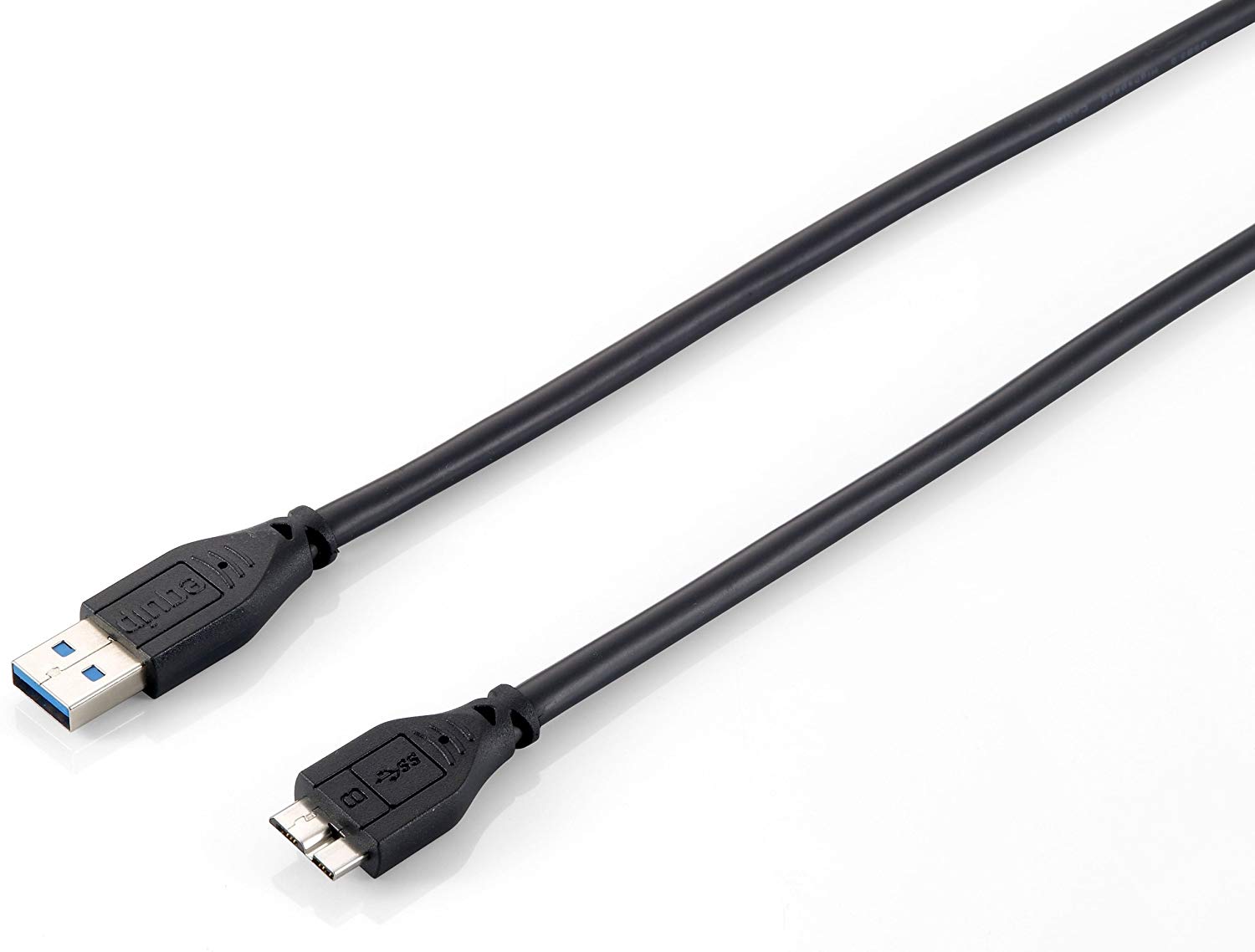 Equip USB 3.0 Anschlußkabel A-St./ micro B-St.2,0m schwarz, Black