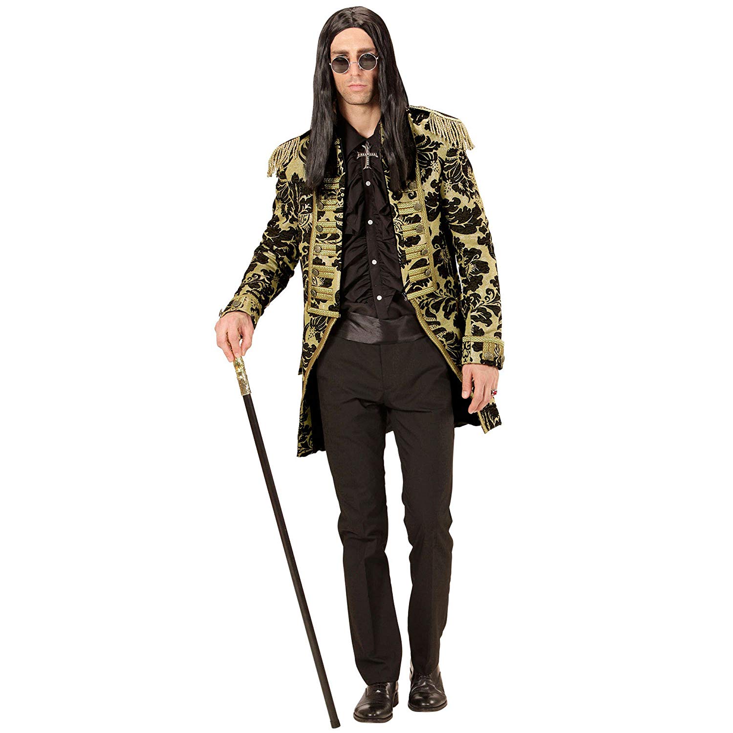 Widmann men's tailcoat, Jacquard parade costume, Gold - Image 4