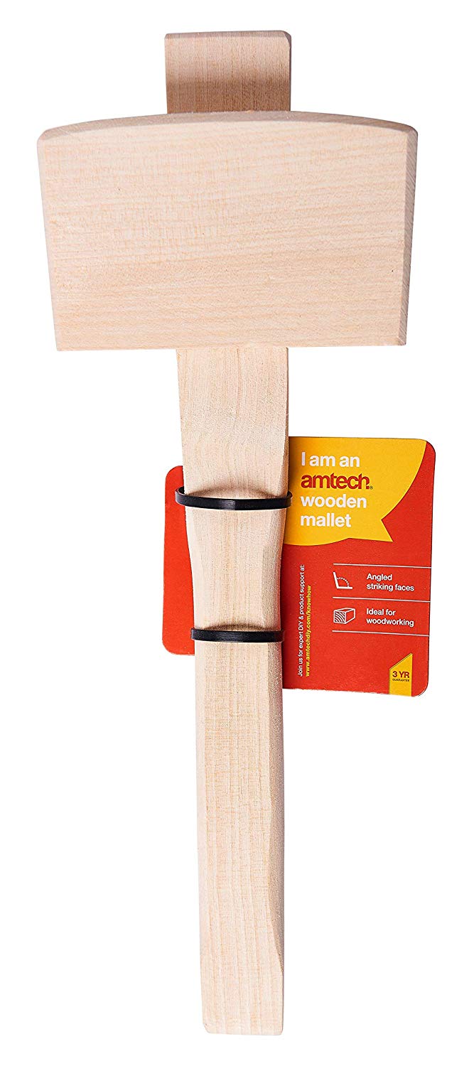Am-Tech 4.5" (115mm) Beech Wood Mallet - Image 3