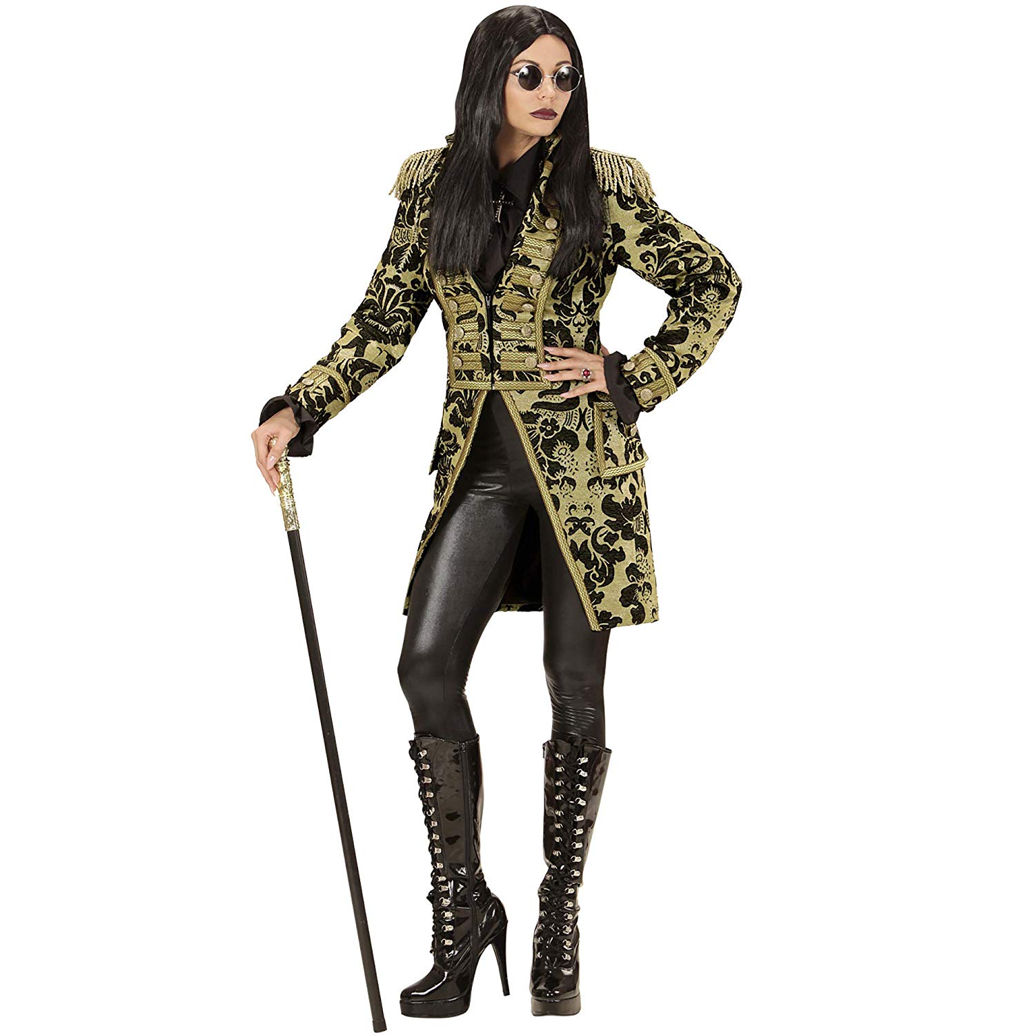 Widmann women's jacquard parade costume, Gold, L - Image 4