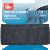 Prym Elastic Tape, lateral Stiffness, 30 mm Black