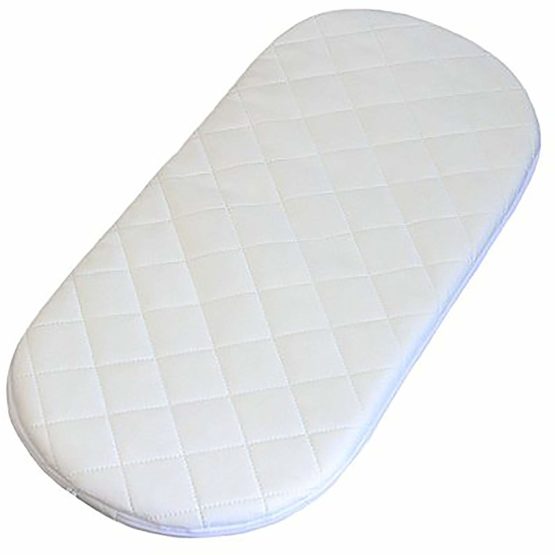 Mother Nurture Classic Foam Moses Basket Mattress, White, 67 x 30 x 4 cm - Image 3
