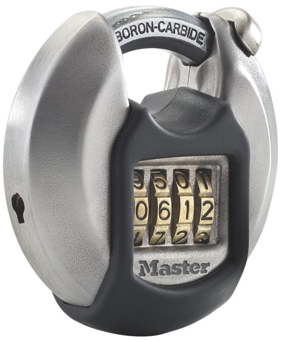 MASTER LOCK Heavy Duty Disc Padlock [Combination] [Stainless Steel] [Outdoor] M40EURDNUM - Best Used for Storage Units, Sheds, Garages, Trailers and More - Image 2