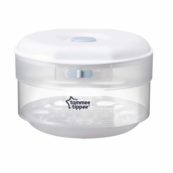 Tommee Tippee Essentials 2 in 1 Cold Water and Microwave Baby Bottle Steriliser, 4-Minute Sterilisation Cycle - Image 2