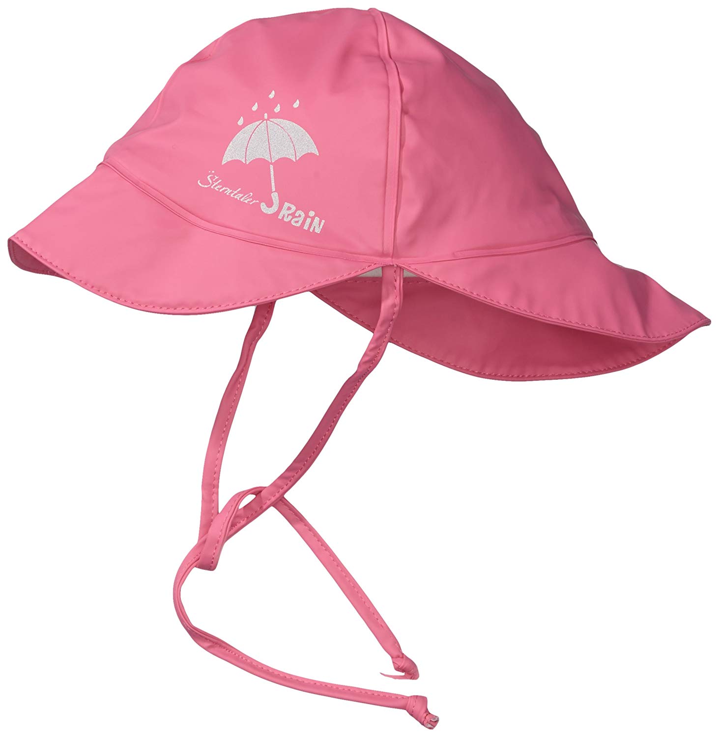 Sterntaler Children's Rain Hat with Neck Guard, Age: 5-6 Months, Size: 43, Pink, Pink (744), One Size (Manufacturer Size:43)