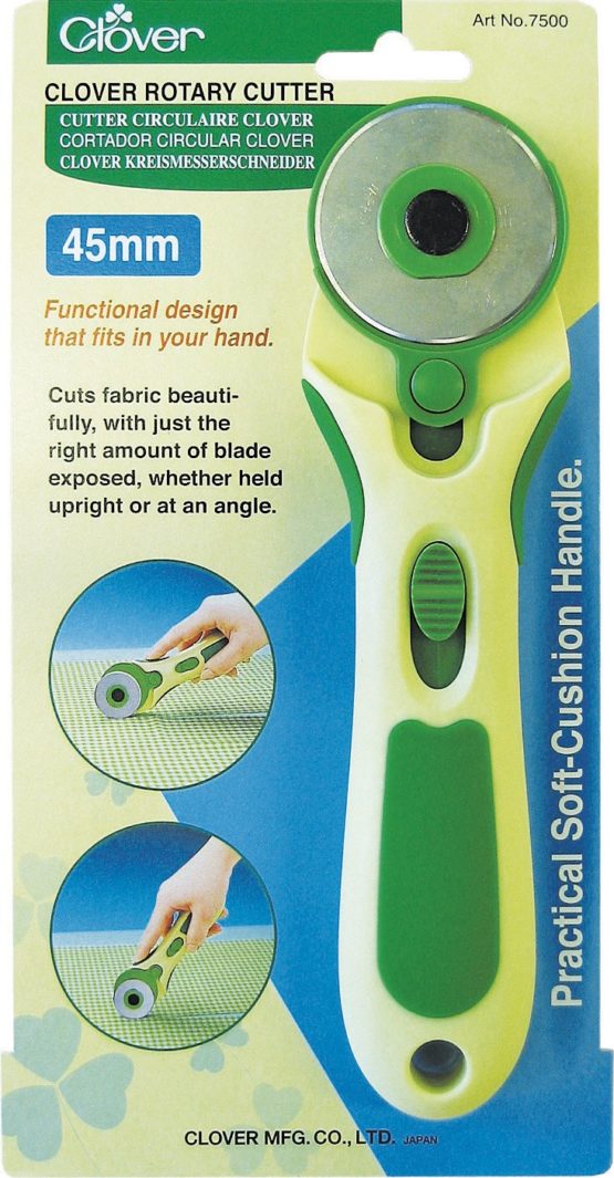 clover Soft Cushion Rotary Cutter: 45mm, Fabric