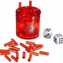 BestSaller 3011 ABS Family Super Six Travel Game, Small, 5 X 5 cm, Red, Ø 5 cm