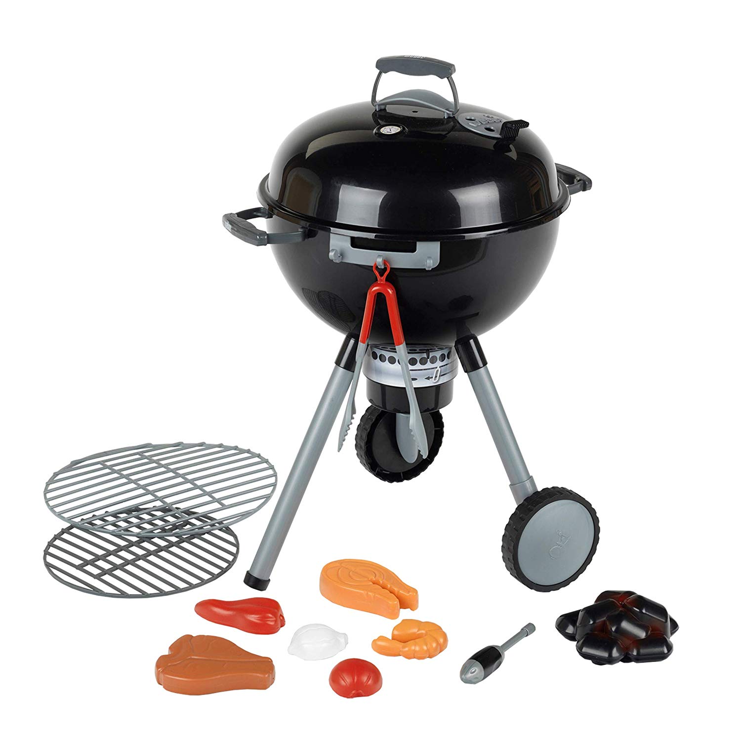 Theo Klein 9401 Weber Premium Kettle Barbecue with Light & Sound I Incl. accessories I Magnetic lighter to activate the charcoal I For children aged 3 years and up - Image 3