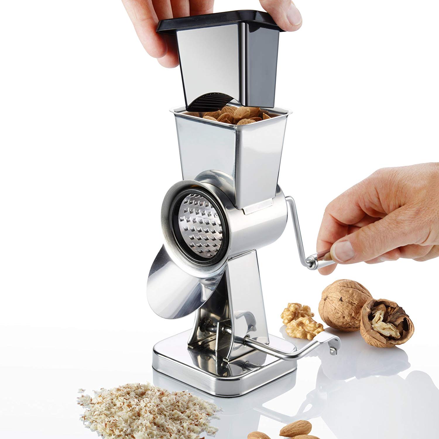 Westmark Almond Drum Mill Made Of Stainless Steel With 2 Grinding Drums And Suction Base, Height: 21 cm - Image 4